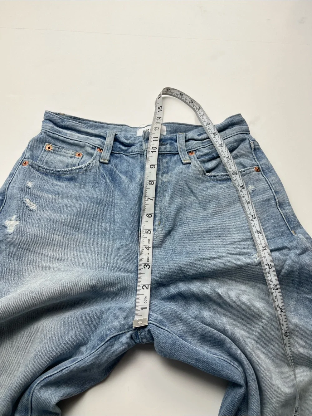 Pistola Women's Loretta High Rise Wide Leg Ankle Jean Size 24 Denim Frayed Hem